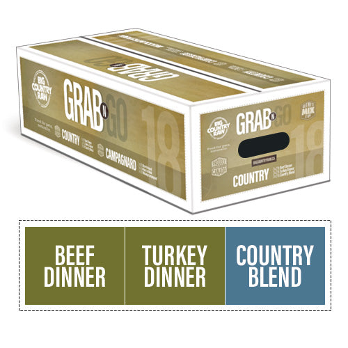 BIG COUNTRY RAW: Grab N Go - Dinde, Boeuf et Country Blend